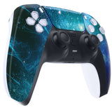 eXtremeRate Blue Nebula Touchpad Front Housing Shell Compatible with ps5 Controller BDM-010/020/030/040/050, DIY Replacement Shell Custom Touch Pad Cover Compatible with ps5 Controller - ZPFT1043G3