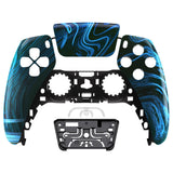 eXtremeRate Blue Swirl Touchpad Front Housing Shell Compatible with ps5 Controller BDM-010/020/030/040/050, DIY Replacement Shell Custom Touch Pad Cover Compatible with ps5 Controller - ZPFT1077G3