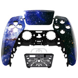 eXtremeRate Blue Universe Touchpad Front Housing Shell Compatible with ps5 Controller BDM-010/020/030/040/050, DIY Replacement Shell Custom Touch Pad Cover Compatible with ps5 Controller - ZPFT1047G3