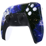eXtremeRate Blue Universe Touchpad Front Housing Shell Compatible with ps5 Controller BDM-010/020/030/040/050, DIY Replacement Shell Custom Touch Pad Cover Compatible with ps5 Controller - ZPFT1047G3