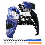 eXtremeRate Blue Universe Touchpad Front Housing Shell Compatible with ps5 Controller BDM-010/020/030/040/050, DIY Replacement Shell Custom Touch Pad Cover Compatible with ps5 Controller - ZPFT1047G3