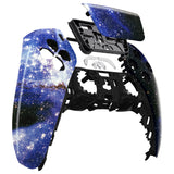 eXtremeRate Blue Universe Touchpad Front Housing Shell Compatible with ps5 Controller BDM-010/020/030/040/050, DIY Replacement Shell Custom Touch Pad Cover Compatible with ps5 Controller - ZPFT1047G3