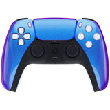 eXtremeRate Chameleon Purple Blue Touchpad Front Housing Shell Compatible with ps5 Controller BDM-010/020/030/040/050, DIY Replacement Shell Custom Touch Pad Cover Compatible with ps5 Controller - ZPFP3001G3