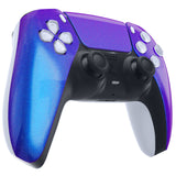 eXtremeRate Chameleon Purple Blue Touchpad Front Housing Shell Compatible with ps5 Controller BDM-010/020/030/040/050, DIY Replacement Shell Custom Touch Pad Cover Compatible with ps5 Controller - ZPFP3001G3
