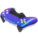 eXtremeRate Chameleon Purple Blue Touchpad Front Housing Shell Compatible with ps5 Controller BDM-010/020/030/040/050, DIY Replacement Shell Custom Touch Pad Cover Compatible with ps5 Controller - ZPFP3001G3