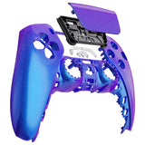 eXtremeRate Chameleon Purple Blue Touchpad Front Housing Shell Compatible with ps5 Controller BDM-010/020/030/040/050, DIY Replacement Shell Custom Touch Pad Cover Compatible with ps5 Controller - ZPFP3001G3