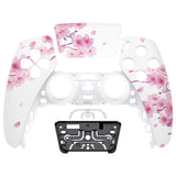 eXtremeRate Replacement Front Housing Shell with Touch Pad Cover for PS5 Controller BDM-010/020/030/040/050/060 - Cherry Blossom Whisper - ZPFT1110G4