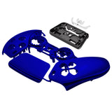 eXtremeRate Chrome Blue Touchpad Front Housing Shell Compatible with ps5 Controller BDM-010/020/030/040/050, DIY Replacement Shell Custom Touch Pad Cover Compatible with ps5 Controller - ZPFD4004G3