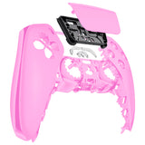 eXtremeRate Chrome Pink Touchpad Front Housing Shell Compatible with ps5 Controller BDM-010/020/030/040/050, DIY Replacement Shell Custom Touch Pad Cover Compatible with ps5 Controller - ZPFD4007G3