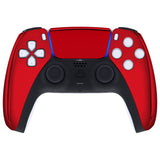 eXtremeRate Chrome Red Touchpad Front Housing Shell Compatible with ps5 Controller BDM-010/020/030/040/050, DIY Replacement Shell Custom Touch Pad Cover Compatible with ps5 Controller - ZPFD4003G3
