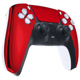 eXtremeRate Chrome Red Touchpad Front Housing Shell Compatible with ps5 Controller BDM-010/020/030/040/050, DIY Replacement Shell Custom Touch Pad Cover Compatible with ps5 Controller - ZPFD4003G3