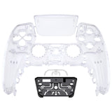 eXtremeRate Clear Touchpad Front Housing Shell Compatible with ps5 Controller BDM-010/020/030/040/050, DIY Replacement Shell Custom Touch Pad Cover Compatible with ps5 Controller - ZPFM5001G3