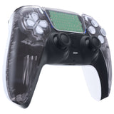 eXtremeRate Clear Touchpad Front Housing Shell Compatible with ps5 Controller BDM-010/020/030/040/050, DIY Replacement Shell Custom Touch Pad Cover Compatible with ps5 Controller - ZPFM5001G3