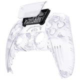 eXtremeRate Clear Touchpad Front Housing Shell Compatible with ps5 Controller BDM-010/020/030/040/050, DIY Replacement Shell Custom Touch Pad Cover Compatible with ps5 Controller - ZPFM5001G3