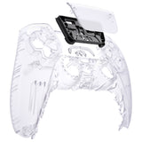 eXtremeRate Clear Touchpad Front Housing Shell Compatible with ps5 Controller BDM-010/020/030/040/050, DIY Replacement Shell Custom Touch Pad Cover Compatible with ps5 Controller - ZPFM5001G3