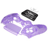 eXtremeRate Clear Atomic Purple Touchpad Front Housing Shell Compatible with ps5 Controller BDM-010/020/030/040/050, DIY Replacement Shell Custom Touch Pad Cover Compatible with ps5 Controller- ZPFM5005G3