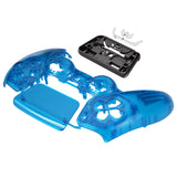 eXtremeRate Clear Blue Touchpad Front Housing Shell Compatible with ps5 Controller BDM-010/020/030/040/050, DIY Replacement Shell Custom Touch Pad Cover Compatible with ps5 Controller - ZPFM5004G3