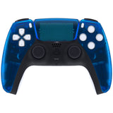 eXtremeRate Clear Blue Touchpad Front Housing Shell Compatible with ps5 Controller BDM-010/020/030/040/050, DIY Replacement Shell Custom Touch Pad Cover Compatible with ps5 Controller - ZPFM5004G3