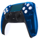 eXtremeRate Clear Blue Touchpad Front Housing Shell Compatible with ps5 Controller BDM-010/020/030/040/050, DIY Replacement Shell Custom Touch Pad Cover Compatible with ps5 Controller - ZPFM5004G3