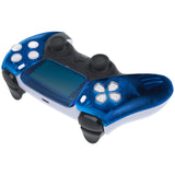 eXtremeRate Clear Blue Touchpad Front Housing Shell Compatible with ps5 Controller BDM-010/020/030/040/050, DIY Replacement Shell Custom Touch Pad Cover Compatible with ps5 Controller - ZPFM5004G3
