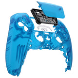 eXtremeRate Clear Blue Touchpad Front Housing Shell Compatible with ps5 Controller BDM-010/020/030/040/050, DIY Replacement Shell Custom Touch Pad Cover Compatible with ps5 Controller - ZPFM5004G3