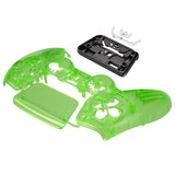 eXtremeRate Clear Green Touchpad Front Housing Shell Compatible with ps5 Controller BDM-010/020/030/040/050, DIY Replacement Shell Custom Touch Pad Cover Compatible with ps5 Controller - ZPFM5003G3