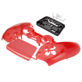 eXtremeRate Clear Red Touchpad Front Housing Shell Compatible with ps5 Controller BDM-010/020/030/040/050, DIY Replacement Shell Custom Touch Pad Cover Compatible with ps5 Controller - ZPFM5002G3