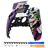 eXtremeRate Clown Cards Touchpad Front Housing Shell Compatible with ps5 Controller BDM-010/020/030/040/050, DIY Replacement Shell Custom Touch Pad Cover Compatible with ps5 Controller - ZPFT1012G3