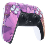 eXtremeRate Cosmic Purple Gold Marble Touchpad Front Housing Shell Compatible with ps5 Controller BDM-010/020/030/040/050, DIY Replacement Shell Custom Touch Pad Cover Compatible with ps5 Controller - ZPFT1044G3