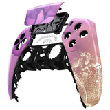 eXtremeRate Cosmic Purple Gold Marble Touchpad Front Housing Shell Compatible with ps5 Controller BDM-010/020/030/040/050, DIY Replacement Shell Custom Touch Pad Cover Compatible with ps5 Controller - ZPFT1044G3