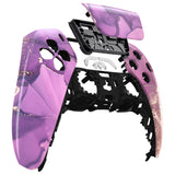 eXtremeRate Cosmic Purple Gold Marble Touchpad Front Housing Shell Compatible with ps5 Controller BDM-010/020/030/040/050, DIY Replacement Shell Custom Touch Pad Cover Compatible with ps5 Controller - ZPFT1044G3