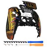 eXtremeRate Cyber Plague Touchpad Front Housing Shell Compatible with ps5 Controller BDM-010/020/030/040/050, DIY Replacement Shell Custom Touch Pad Cover Compatible with ps5 Controller - ZPFT1072G3