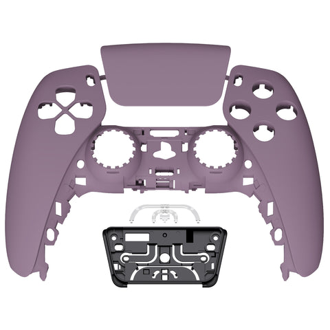 eXtremeRate Dark Grayish Violet Touchpad Front Housing Shell Compatible with ps5 Controller BDM-010/020/030/040/050, DIY Replacement Shell Custom Touch Pad Cover Faceplate Compatible with ps5 Controller - ZPFP3018G3