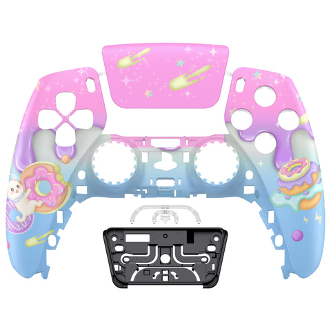 eXtremeRate Donut Odyssey Front Housing Shell Compatible with ps5 Controller BDM-010/020/030/040/050, DIY Replacement Shell Custom Touch Pad Cover Compatible with ps5 Controller - ZPFR028G3