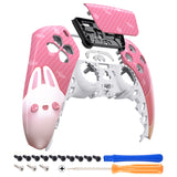 eXtremeRate Easter Rabbit Touchpad Front Housing Shell Compatible with ps5 Controller BDM-010/020/030/040/050, DIY Replacement Shell Custom Touch Pad Cover Compatible with ps5 Controller - ZPFT1076G3