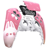 eXtremeRate Easter Rabbit Touchpad Front Housing Shell Compatible with ps5 Controller BDM-010/020/030/040/050, DIY Replacement Shell Custom Touch Pad Cover Compatible with ps5 Controller - ZPFT1076G3