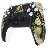 eXtremeRate Eye of Providence Pyramid Patterned Touchpad Front Housing Shell Compatible with ps5 Controller BDM-010/020/030/040/050, DIY Replacement Shell Custom Touch Pad Cover Compatible with ps5 Controller - ZPFT1003G3
