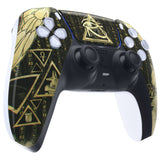 eXtremeRate Eye of Providence Pyramid Patterned Touchpad Front Housing Shell Compatible with ps5 Controller BDM-010/020/030/040/050, DIY Replacement Shell Custom Touch Pad Cover Compatible with ps5 Controller - ZPFT1003G3