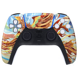 eXtremeRate Fire Phoenix Touchpad Front Housing Shell Compatible with ps5 Controller BDM-010/020/030/040/050, DIY Replacement Shell Custom Touch Pad Cover Compatible with ps5 Controller - ZPFT1090G3
