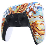 eXtremeRate Fire Phoenix Touchpad Front Housing Shell Compatible with ps5 Controller BDM-010/020/030/040/050, DIY Replacement Shell Custom Touch Pad Cover Compatible with ps5 Controller - ZPFT1090G3