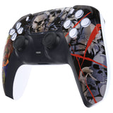 eXtremeRate Ghost of Samurai Touchpad Front Housing Shell Compatible with ps5 Controller BDM-010/020/030/040/050, DIY Replacement Shell Custom Touch Pad Cover Compatible with ps5 Controller - ZPFT1059G3