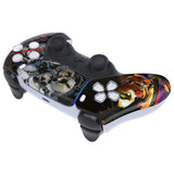 eXtremeRate Ghost of Samurai Touchpad Front Housing Shell Compatible with ps5 Controller BDM-010/020/030/040/050, DIY Replacement Shell Custom Touch Pad Cover Compatible with ps5 Controller - ZPFT1059G3