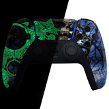 eXtremeRate Glow in Dark - The Awakening of the Earth Lord Touchpad Front Housing Shell Compatible with ps5 Controller BDM-010/020/030/040/050, DIY Replacement Shell Custom Touch Pad Cover Compatible with ps5 Controller - ZPFT1080G3