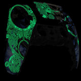 eXtremeRate Glow in Dark - The Awakening of the Earth Lord Touchpad Front Housing Shell Compatible with ps5 Controller BDM-010/020/030/040/050, DIY Replacement Shell Custom Touch Pad Cover Compatible with ps5 Controller - ZPFT1080G3