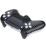 eXtremeRate Graphite Carbon Fiber Pattern Touchpad Front Housing Shell Compatible with ps5 Controller BDM-010/020/030/040/050, DIY Replacement Shell Custom Touch Pad Cover Compatible with ps5 Controller - ZPFS2005G3