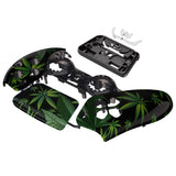 eXtremeRate Green Weeds Touchpad Front Housing Shell Compatible with ps5 Controller BDM-010/020/030/040/050, DIY Replacement Shell Custom Touch Pad Cover Compatible with ps5 Controller - ZPFT1011G3