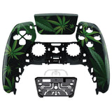 eXtremeRate Green Weeds Touchpad Front Housing Shell Compatible with ps5 Controller BDM-010/020/030/040/050, DIY Replacement Shell Custom Touch Pad Cover Compatible with ps5 Controller - ZPFT1011G3