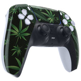 eXtremeRate Green Weeds Touchpad Front Housing Shell Compatible with ps5 Controller BDM-010/020/030/040/050, DIY Replacement Shell Custom Touch Pad Cover Compatible with ps5 Controller - ZPFT1011G3