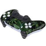 eXtremeRate Green Weeds Touchpad Front Housing Shell Compatible with ps5 Controller BDM-010/020/030/040/050, DIY Replacement Shell Custom Touch Pad Cover Compatible with ps5 Controller - ZPFT1011G3