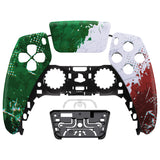 eXtremeRate Impression Italy Flag Touchpad Front Housing Shell Compatible with ps5 Controller BDM-010/020/030/040/050, DIY Replacement Shell Custom Touch Pad Cover Compatible with ps5 Controller - ZPFT1061G3
